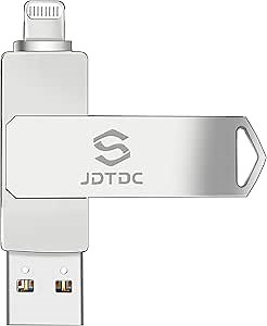 Genuine Apple MFi Certified iPhone USB Flash Drive 256GB - Real Capacity - No Fake Storage, Genuine Lightning, encrypted Auto Backup Photo Stick for iPhone iPad Photos/Videos - Avoid Fake MFi Clones!