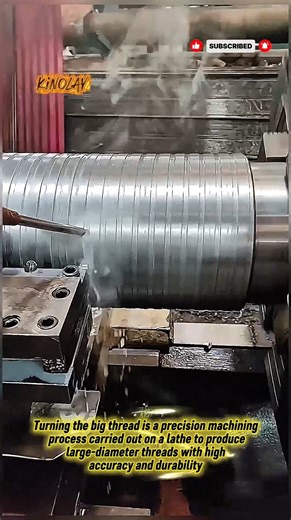 Turning the Big Thread: Precision Machining for Heavy Industry‼️