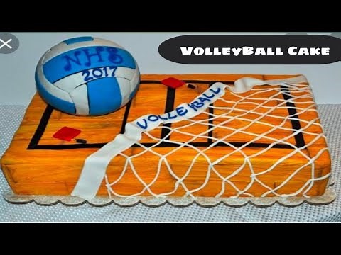 VOLLEYBALL CAKE TUTORIAL| How to make a 2D/half sphere volleyball cake|Whipped Cream volleyball Cake
