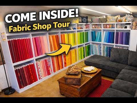 Inside Our Small Town Fabric Shop | Fabric Store Tour + Community Sewing
