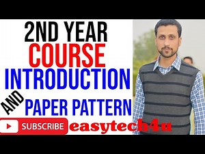 Second Year Computer Science Course Introduction And Paper Pattern || Lecture 1 || Mubarik Siddique