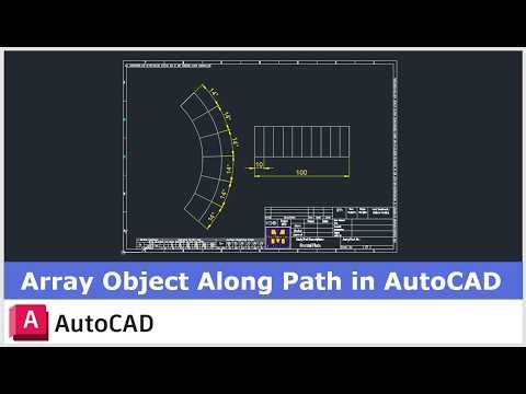 Array Object along Path in AutoCAD | AutoCAD Tutorial | 2D Drafting | Learn AutoCAD | Mechnexus |