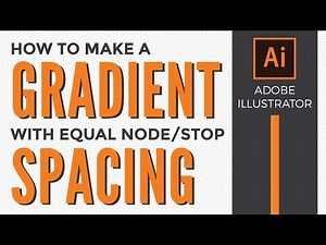 How to Make a Gradient with Equally Spaced Stops or Nodes in Adobe Illustrator