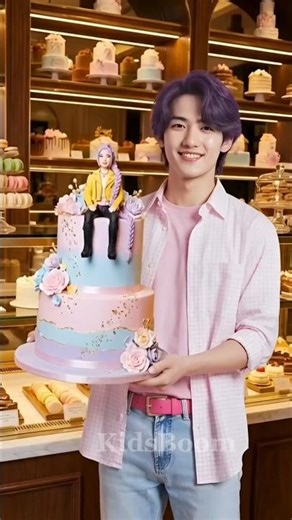 🎂😂SAJA BOYS TINY CAKE FIGURES!Netflix K-pop Demon Hunters Dessert Unbox #kpop #shots #trend