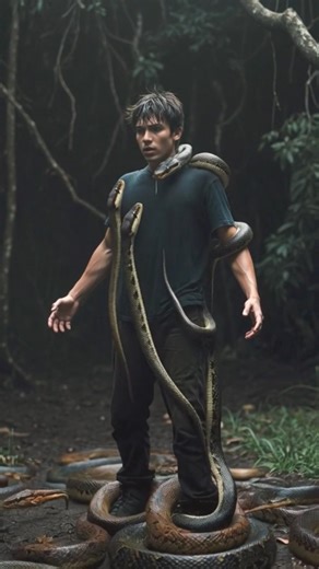 a man who lives with a snake #oceansecrets #underwatermystery##fyp #viral #foryoupage #trending #snk