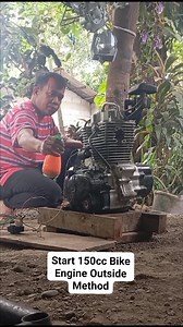 194K views · 611 reactions | Start 150cc Bike Engine Outside Method...