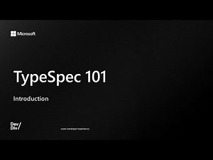 TypepSpec 101 - Section 0 - Introduction