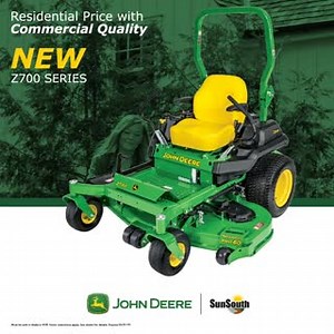Introducing the NEW Z700 series Zero Turn Mower. The Z700 knows how to move, so you can move onto the next task. With commercial quality and residential pricing, you’ll mow better and faster at a price you can afford. #JohnDeere #ForThoseThatDo #SunSouth #Mowers #LawnTractor | SunSouth LLC