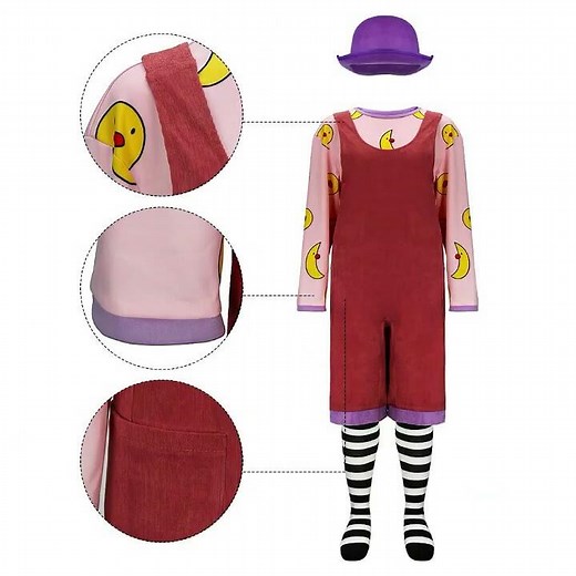 Hallowcos Loonette The Clown Costume The Big Comfy Couch Halloween Cosplay
