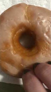 tapping on a glazed donut lol #asmr #tapping #donuts #foodasmr