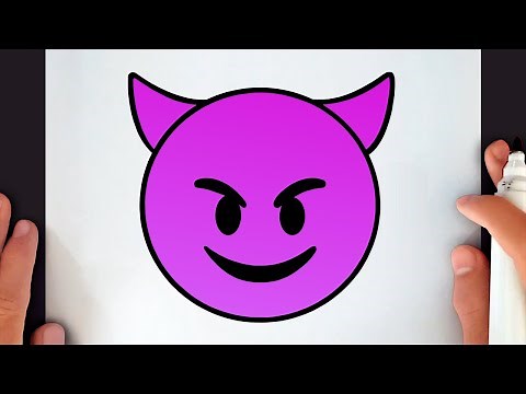 HOW TO DRAW THE DEVIL EMOJI