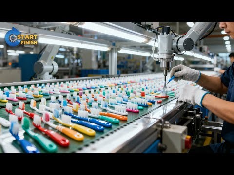 HOW BILLIONS of Toothbrushes Are Produced From Molten Plastic