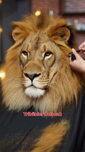 Aslan akşam ki maça hazır ve nazır 🦁