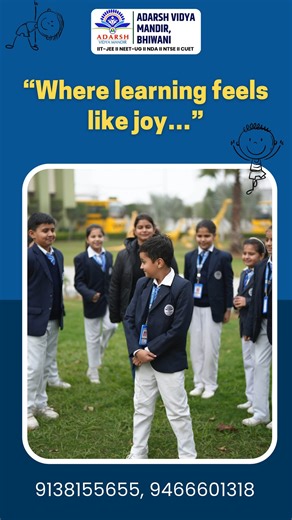 𝘼𝙙𝙖𝙧𝙨𝙝 𝙑𝙞𝙙𝙮𝙖 𝙈𝙖𝙣𝙙𝙞𝙧, 𝘽𝙝𝙞𝙬𝙖𝙣𝙞! 🎓 ✨ Where Education Meets Excellence | Nursery to 12th (All Streams) 🚀 𝐖𝐡𝐲 𝐂𝐡𝐨𝐨𝐬𝐞 𝐀𝐕𝐌? ✅ NEP & NCF Aligned Curriculum – Modern education with national standards ✅ Qualified, Passionate Teachers – Learning beyond textbooks ✅ Monthly AVM Olympiad – Boosting confidence & competitiveness ✅ Best-in-Class Sports Facilities – Skating rink, basketball court, & more ✅ Robotics, Coding & AI – Future-ready learning today! 🎯 𝐏𝐀𝐑𝐀𝐌𝐎𝐔