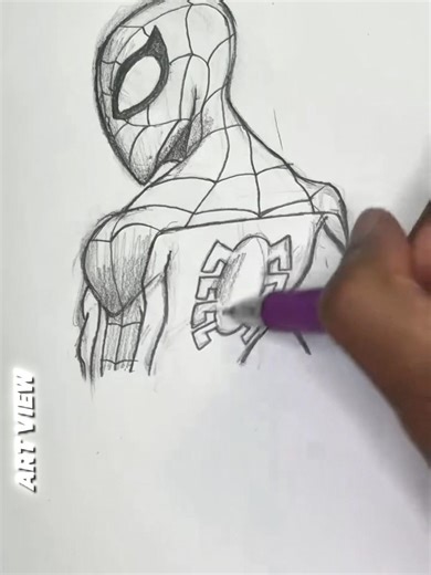 Spectacular Spider-Man drawing tutorial... #spectacularspiderman #viralreels #marvel...