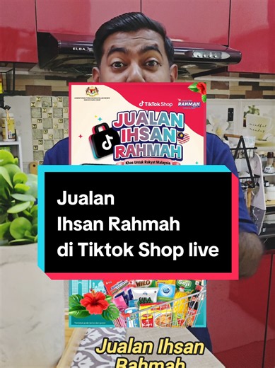 📢 JANGAN LEPASKAN PELUANG INI! 🇲🇾✨ Jom sertai kami di Jualan Ihsan Rahmah dan nikmati pelbagai tawaran penjimatan khas untuk rakyat Malaysia! 💙❤️ 📅 30 Jun 2026 🎥 LIVE di @tiktokshop_my 🕚 11.00 pagi – 1.00 petang 🕑 2.00 petang – 4.00 petang ATAU 📍 Kunjungi kami di Pesta Jom Lokal 📌 The Campus Ampang ⏰ 9.00 pagi – 6.00 petang Kos sara hidup semakin mencabar, tetapi kini anda boleh mendapatkan pelbagai barangan keperluan harian pada Harga Rahmah dengan lebih mudah melalui TikTok Shop! 🛒 