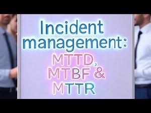 MIM Series : Part 5 || MTTR, MTBF and MTTD explained