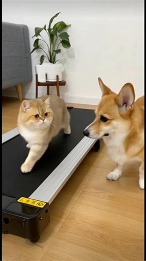 Cat sprints, then pounces on dog! 😆🐱🐶 Epic chase chaos! #CatVsDog #FunnyPets #Shorts