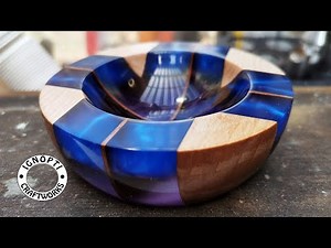 Woodturning a Segmented Wood & Resin Bowl