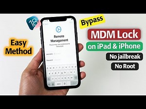 How To Remove Remote Management on iPad & iPhone - Bypass MDM Lock without Jailbreak