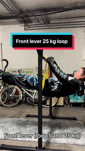 Master the Front Lever with a 25kg Loop Band