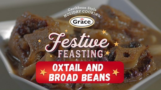 51 reactions · 19 shares | This Oxtail & Broad Beans recipe is to die for! You need to try this classic Jamaican dish made with Grace Oxtail Marinade Visit our website gracefoods.com for more Grace recipes #GraceFoods #FestiveFeasting #Holiday2020 | Grace Jerk Seasonings | Facebook