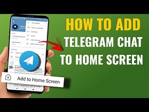 How To Add Telegram Chat / Channel / Group Link To Home Screen In Phone | English