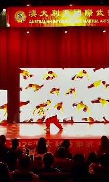 Master Fu Qingquan performed Tai Chi Saber at the Australian International Martial Arts Festival