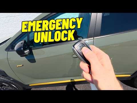 How to Unlock Subaru When Your Key Fob Battery is Dead!