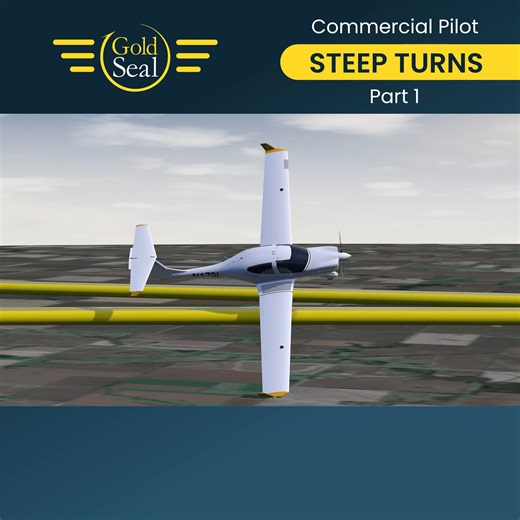 Steep Turns are a required maneuver for the private pilot certificate. They're also required for the commercial pilot certificate. So, what changes? The most noticeable difference is the increase in bank angle. It goes from 45° to a required 50° bank angle in the commercial ACS. The objective of the commercial steep turn is to further develop your skill in flight control smoothness and coordination, maintain awareness of the airplane’s orientation to outside references, divide your attention bet