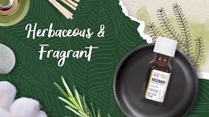 Aura Cacia Aromatherapy 100% Organic Essential Oil, Rosemary - 0.25 Oz