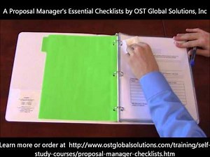 A Proposal Manager's Essential Checklist