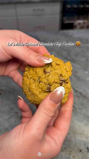 There is nothing more comforting than a warm, freshly baked batch of oatmeal chocolate chip cookies straight out of the oven!🍪