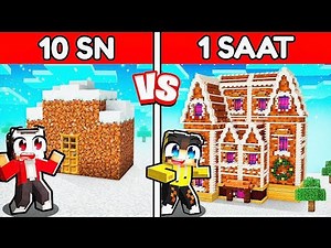 10 Seconds vs 1 Hour: The Secret Christmas Bunker! 🎄 | Minecraft