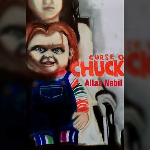How to draw chucky the doll ( child's play Movie franchise ) speed drawing / Allaa Hosny