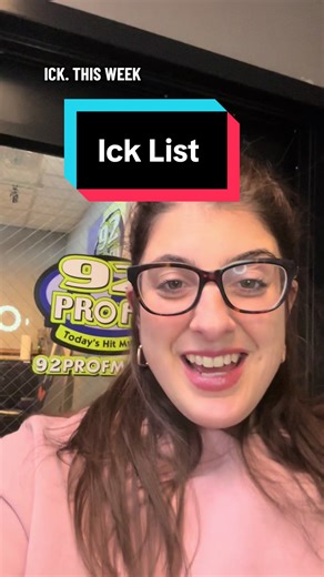 🍴🥤🧊92 PRO FM Mornings with Bekah, Kim Jay want to know...What's on your Ick List this week? #ick #icklist #mornings #radio #rhodeisland @bekah berger @Kim Zandy