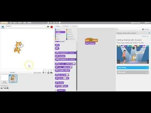 Scratch Tutorial (Motion, Events, Looks, Control and Sound)
