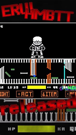 #2【最悪な時間】ERU! hardmode bad time trio released!!!!! #badtimetrio #badtime #undertaleau #fangame