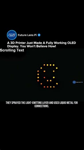 Scientists Fully 3D-Printed Flexible OLED Displays. The Future of Screens! #tech #shorts #3dprinting