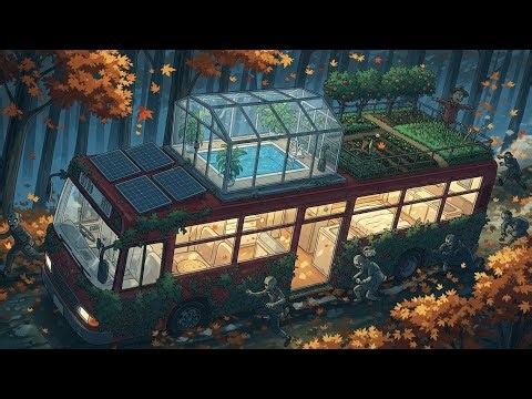 🧟‍♀️🚌 Surviving the Zombie Apocalypse | Living in a Bus and Saving Animals