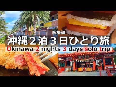 【沖縄 ひとり旅】45分でわかる。車を使わず２泊３日で那覇などを観光する方法と美味しいグルメ