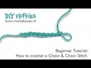 How to crochet a chain + chain stitch for beginners - English