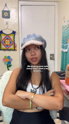 CROCHET CORNER PH on Instagram: "I’m making a summer dress and here are my color options! For the variegated hand-dyed yarn, I have Kulayarn in the Charlock colorway, a gift from @kulayarn.ph ~ thank you so much Maan! 🥰 I also have a muted colorway from @lulubunny319, from our yarn swap before ~ thank you Lulu! 💕 And for the solid color, I have Dapper Dreamer Summer in Rust, I got from @crochettoysbycandc on shopee 🌸 Which one should I use?? 😁 Newsboy cap tutorial link in my bio!! 🫶🏼💖✨"