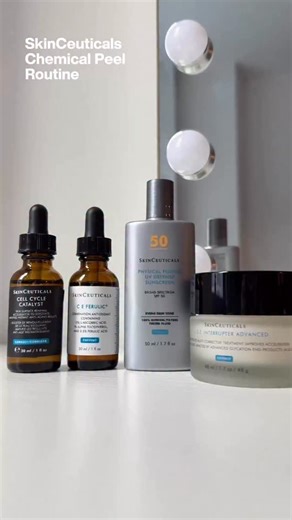 SkinCeuticals on Instagram: "Unveil your most radiant skin with the SkinCeuticals Chemical Peel Routine! This powerful routine is expertly designed to stimulate skin renewal and enhance cell turnover at the skin’s surface. It’s clinically proven to effectively prep your skin, leading to improved post-procedure results for a truly revitalized complexion. Experience the synergy of our advanced formulations, working together to bring you visibly healthier, more luminous skin."