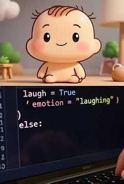 laughing with coding.