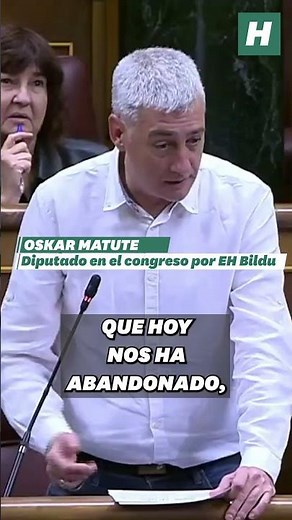 Oskar Matute (EH Bildu) recuerda en el Congreso a Robe Iniesta