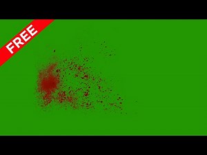 blood splatter free green screen video,blood hit