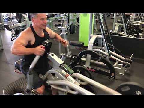 Back Seated Row Nautilus Leverage Plate Loaded