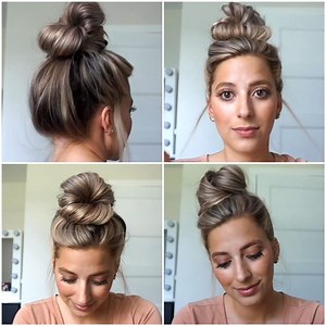 913K views · 8.3K reactions | 4 Messy buns you need to try for medium & long hair! | MetDaan Creative | Facebook