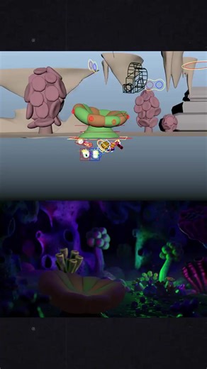 A look behind the digital cam of 3D animation, what the camera sees is never what the audience sees. Now that's what I call: Digital Movie magic ✨ Source: https://www.linkedin.com/posts/olov-burman-8439b991_spongebob-go-fetch-a-quick-look-behind-activity-7386456953004146688-3J4X #agorastudio #framebyframe #animation #reference #resource #animationprocess #gofetch #spongebob | Frame by Frame Animation